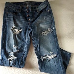 Regular length boy crop jeans